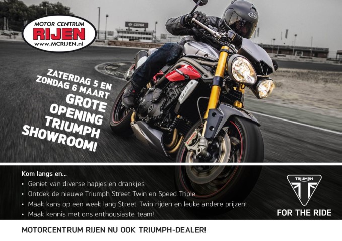 MC Rijen nu ook Triumph dealer