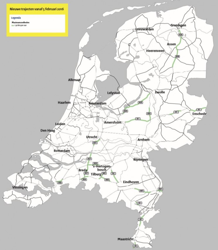 Nederland 130 kmh