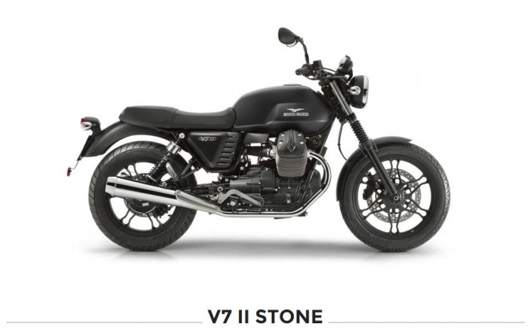 moto guzzi v7 stone zwart