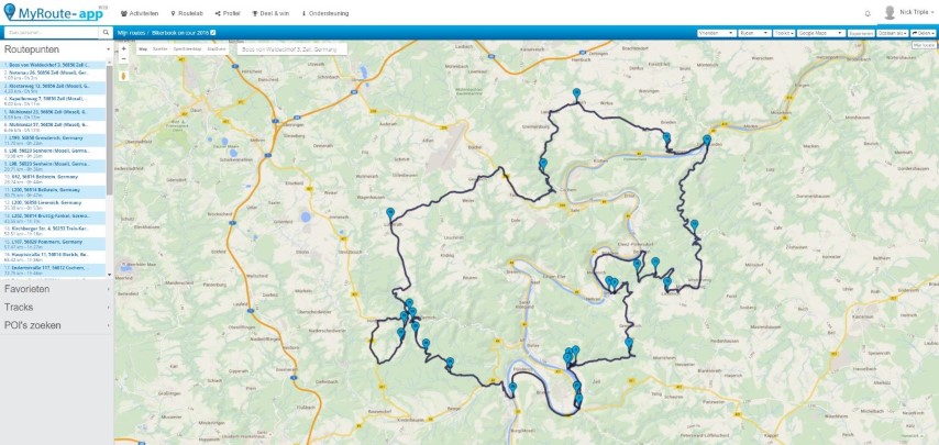 Faculteit Telegraaf Gezichtsveld Motorroutes maken met Tyre / MyRoute-app, dankzij hobby 2.0 - Bikerbook